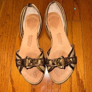 Naughty Monkey Women's Metallic Buckle Flats